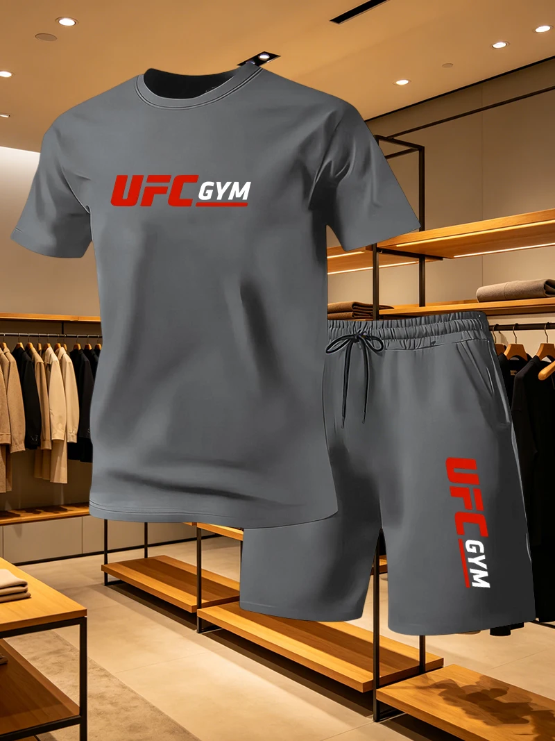 Men's Fashion T-shirt Shorts U - đánh giá và giá Running Gear For Men