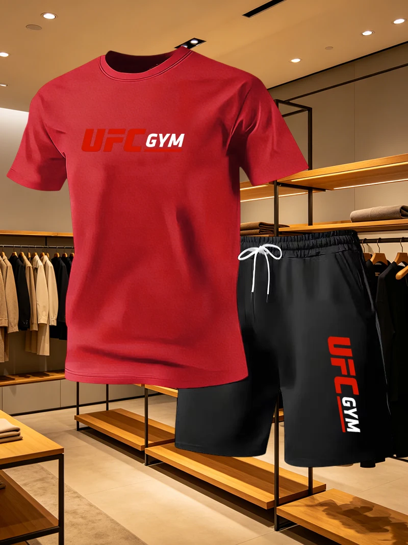 Men's Fashion T-shirt Shorts U - đánh giá và giá Running Gear For Men