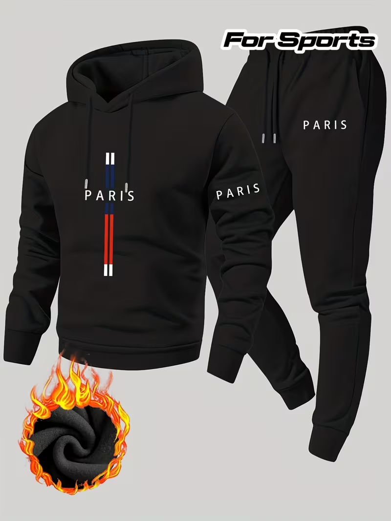 Men's Urban Casual Two-Piece S - đánh giá và giá Running Gear Winter Men