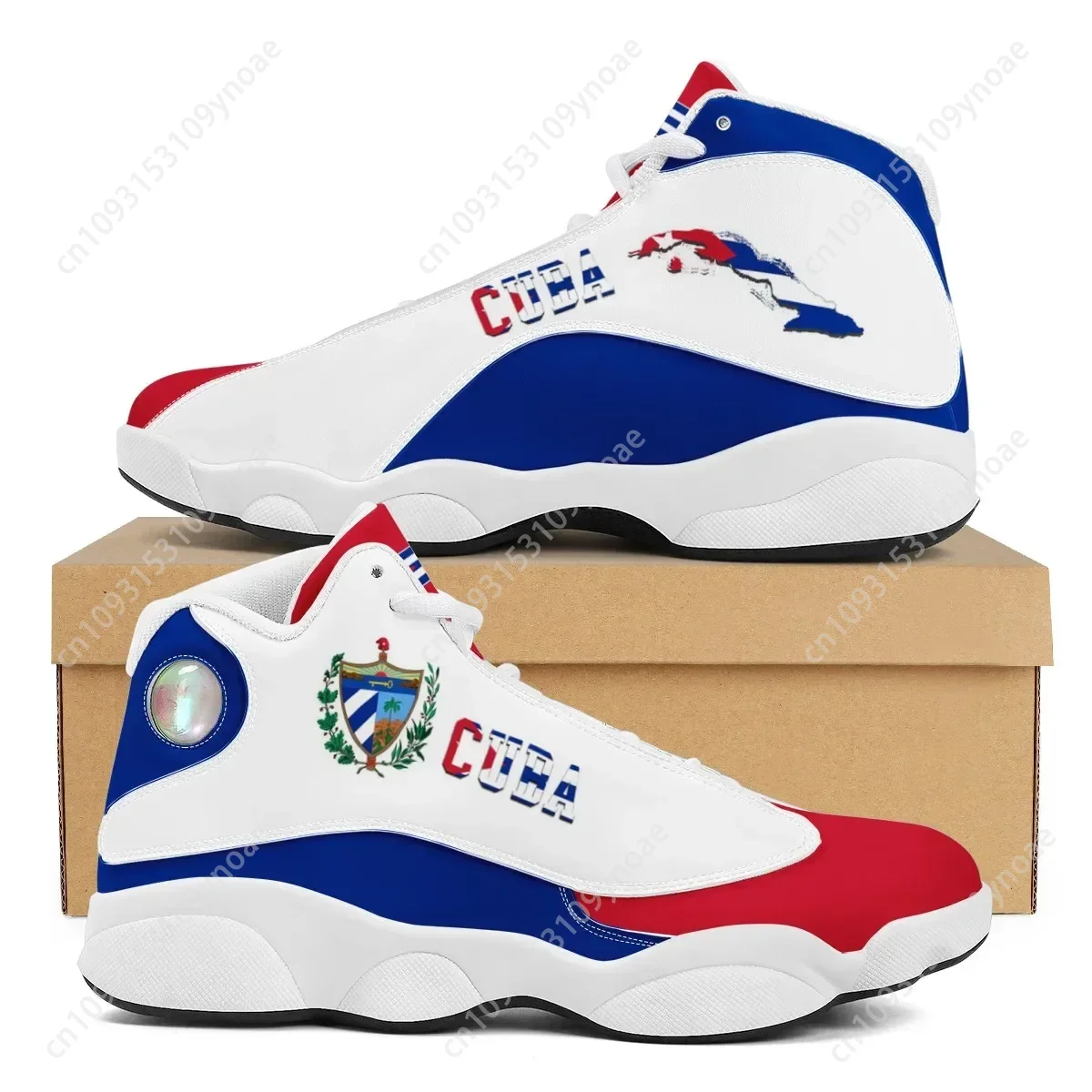 CUBA Flag Print Cool Men Baske - đánh giá và giá Running Gear Shoes