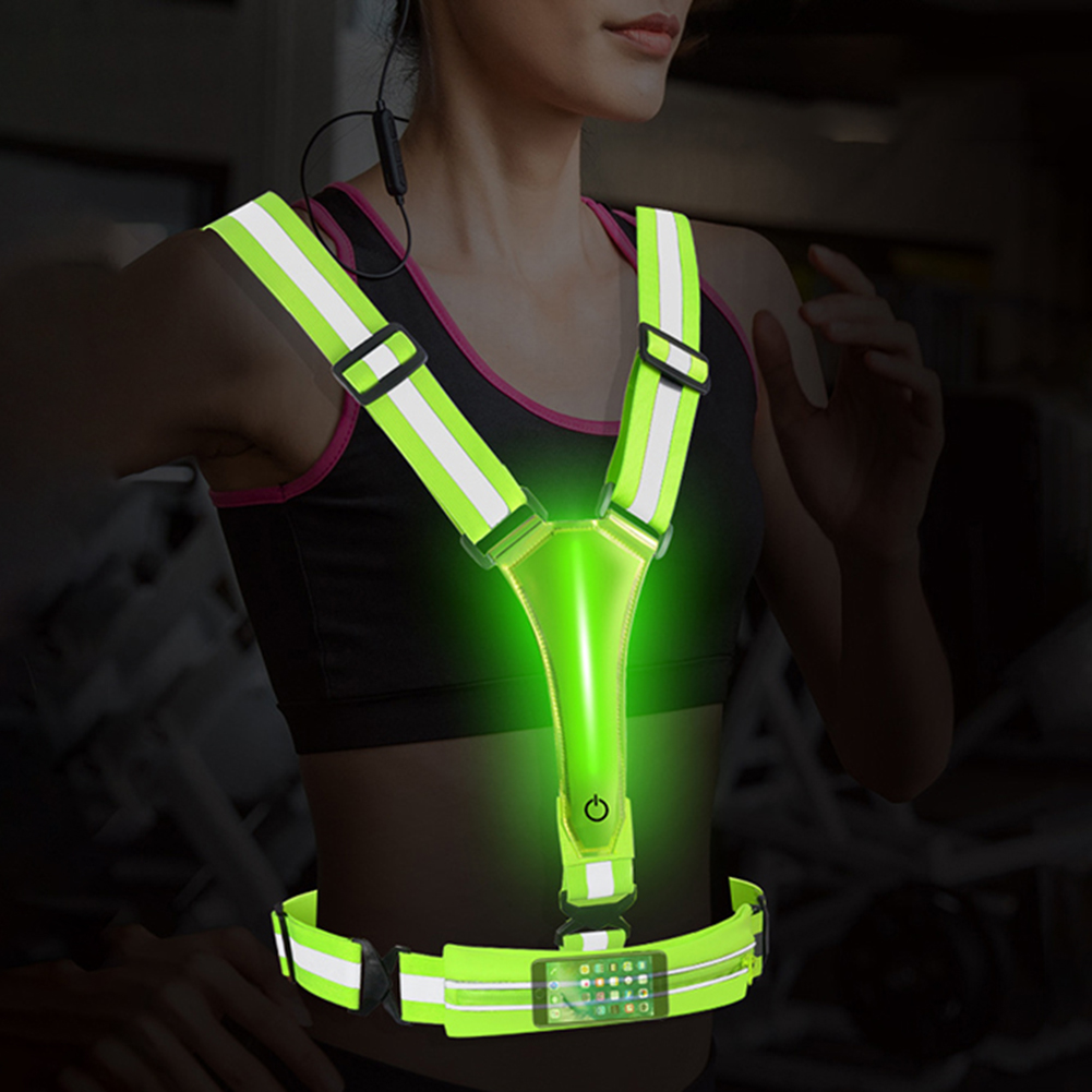LED Reflective Vest Running Ge - đánh giá và giá Running Gear Winter Men