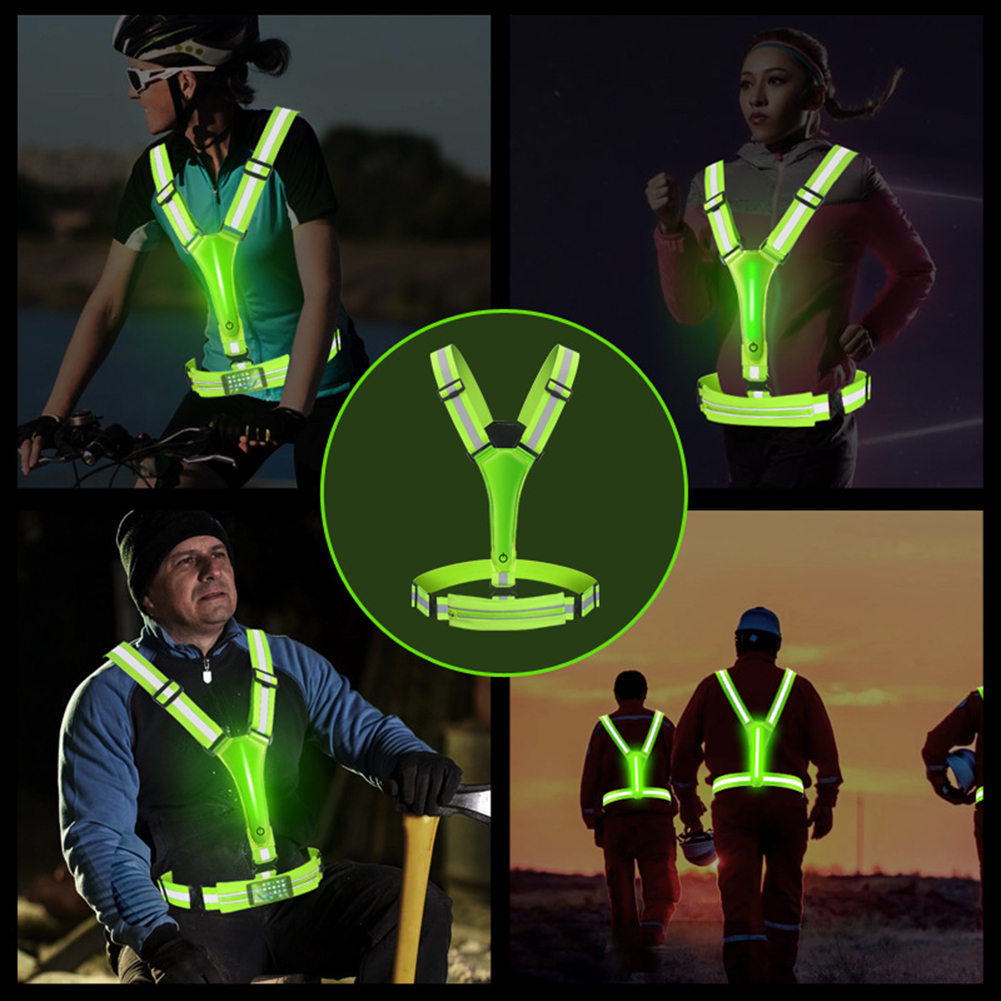 LED Reflective Vest Running Ge - đánh giá và giá Running Gear Winter Men
