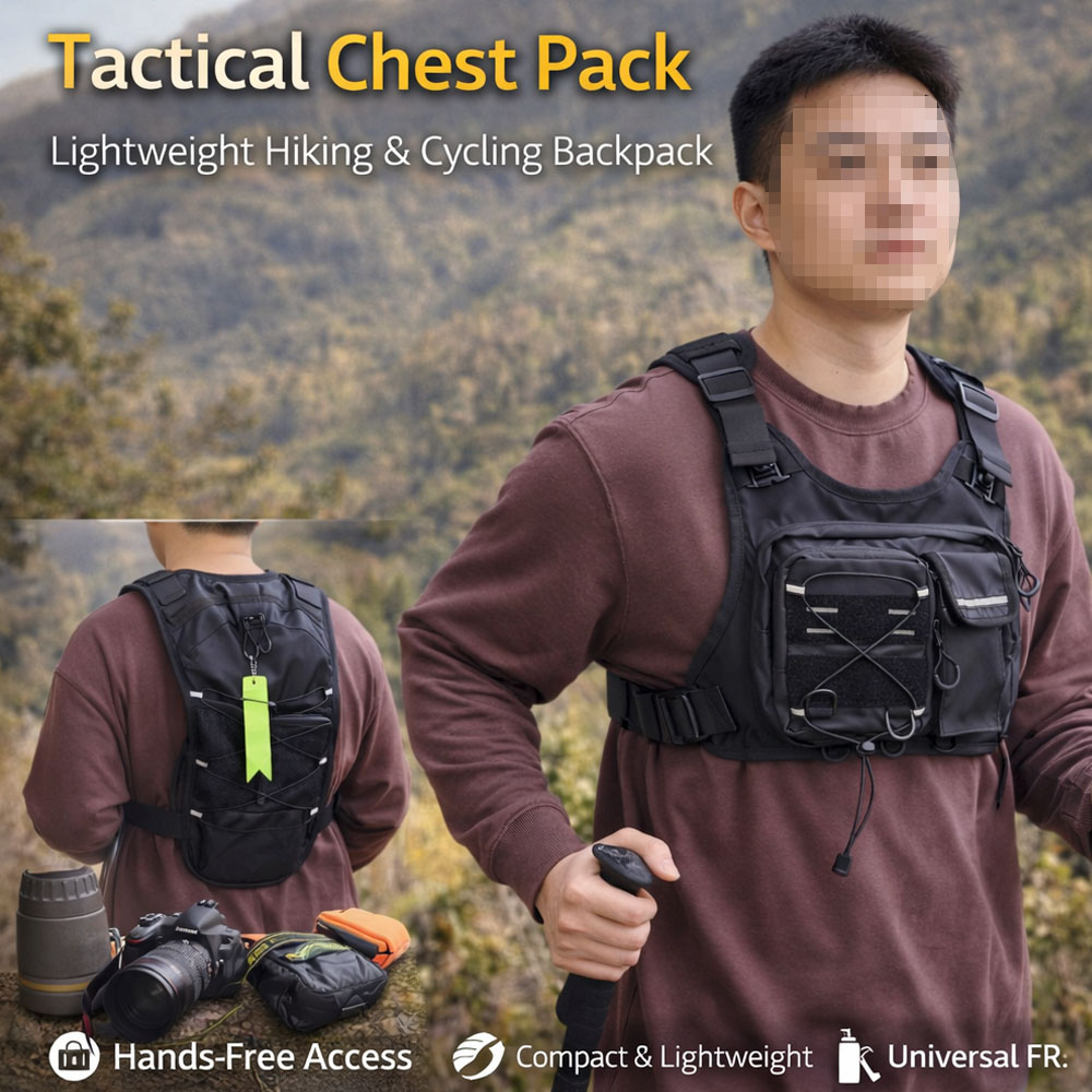 Tactical Vest Chest Bag with 2 - đánh giá và giá Reflective Running Gear Vest